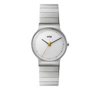 Braun Ladies BN0211 Classic Slim Watch with White Dial and Silver Stainless Steel Bracelet
