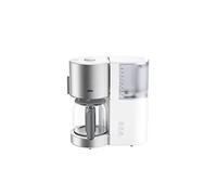Braun Machine à café Household KF 5120 WH - IDCollection Machine à café filtre avec AromaSelect & Carafe en verre de 10 tasses, indicateur de détartrage, programme de nettoyage, 1000 W, blanc/acier