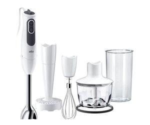 BRAUN MINIPIMER 3 VARIO BATTEUR ÉLECTRIQUE MQ3137 SAUCE PLUS BLANC/G