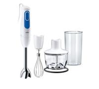 braun mixeur plongeant multifonction 700w blanc/bleu mq3035 sauce multiquick 3