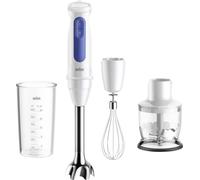 Braun MultiQuick 3 MQ30.202M, Mixeur Plongeant avec Technologie PowerBell VPlus, 2 Vitesses+Turbo, EasyClick Plus pour Accessoires, Anti Éclaboussures, Hachoir 350ml, Verre 600ml, Fouet, 900W, Noir