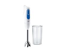 Mixeur plongeant BRAUN MQ3000WH Smoothie Plus - Pied mixeur Blanc et Bleu