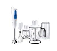 Braun MQ3045 MultiQuick 3 Vario Aperitive, Mixeur plongeant, 700 W, 2 vitesses, Fouet, Mini Hachoir 350 ml, Bol Gradué 600 ml, Gris/Blanc