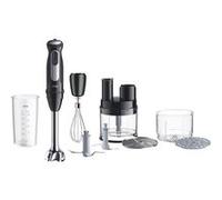 Braun MultiQuick 5 Pro - Mixeur plongeant avec Bol multifonction, mini hachoir et fouet pour soupes, smoothies et purées bébé, 25 vitesses + Turbo, 1000 W, Noir (MQ55755M)