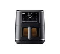 Braun MultiFry 7 - Air Fryer 8L avec 20 Programmes, 2200W, Noir Mat | Cuisson Sans Huile, Fenêtre de Contrôle, Température 30-220°C, Panier Céramique Sans PFAS, Nettoyage Facile, HF7056BK