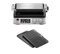 Braun CG7040 CG BRAUN STEELBK table Grill à contact fonction minuteur, rabattable, avec écran, portable noir, acier ino