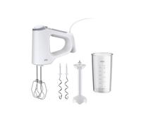 Braun MultiMix 3 - Batteur Electrique avec 3 Accessoires, 550W, Blanc