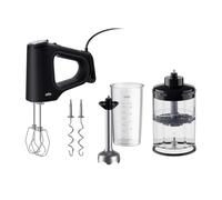 Braun MultiMix 5 - Batteur Electrique avec 4 Accessoires, 800W, Noir | 7 Vitesses + Turbo, SmoothStart et Anti-éclaboussures, Comprend Fouets et Crochets Pétrisseurs, Pied Mixeur, HM5251BK