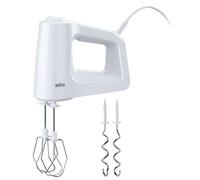 Braun HM3000WH Batteur avec Fouet/Pétrin Blanc 450 W