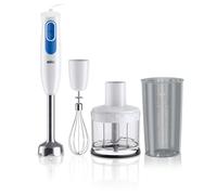 Braun MultiQuick 2 MQ20236MWH, Mixeur Plongeant avec Système EasyTwist, Mixeur pour Sauces et Smoothies, 2 Vitesses, Hachoir 500ml et Fouet Inclus, 600W, Blanc