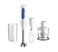 Braun MultiQuick 3 MQ30.202M, Mixeur Plongeant avec Technologie PowerBell VPlus, 2 Vitesses+Turbo, EasyClick Plus pour Accessoires, Anti Éclaboussures, Hachoir 350ml, Verre 600ml, Fouet, 900W, Noir