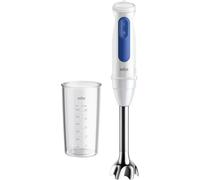 Braun MultiQuick 3 MQ30.001M, Mixeur Plongeant, Pied Mixeur avec Technologie PowerBell VPlus, 2 Vitesses+Turbo, EasyClick Plus Accessoires, Technologie Anti Éclaboussures, Verre 600ml, 900W, Blanc