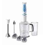 Braun Multiquick 5 Vario MQ 5260 WH/BL Twist Mixeur Sur Socle Blanc
