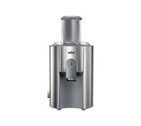 Braun Multiquick 7 J700 Centrifugeuse - 1000W, Corps Inox, Récipient Pulpe 2L, Jus 1.25L, 2 Vitesses, Cheminée XL 7.5cm, Anti-goutte