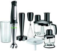 Braun MultiQuick 7 - Mixeur Plongeant, SplashControl, Système ActiveBlade pour Aliments Durs, Sélection de Vitesse Précise, Blender 1,5L, Hachoir, Fouet, Verre Doseur 600mL, 1000W, Noir (MQ7087X)