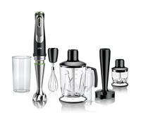 Braun MultiQuick 9 - Mixeur Plongeant, Anti Splash, Sélection Précise de la Vitesse, Active PowerDrive pour des Résultats Onctueux, Blender, Mini-hachoir, Verre Doseur 600mL, 1200W, Noir (MQ9147X)