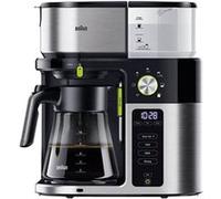 Braun MultiServe KF 9050 BK - Cafetière - 10 tasses - inox/noir Noir G