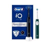 Braun Oral-B Io 2 Duo Negro Y Verde - Pack Doble De Cepillos De Dientes Eléctricos