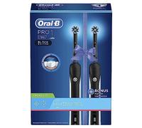 Braun Oral-B Pro 1 - 790 - Brosse À Dents Électrique Rechargeable, Lot De 2 Manches Avec 2 Brossettes
