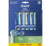 Braun Oral-B Pro Cross Action Têtes de rechange 10 pièces, Tête brosse à dent électrique
