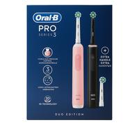 Braun Oral-B Pro Series 3 Noir/Rose Électrique Brosse à Dents Nettoyage des