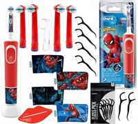 Braun Oral-B Vitality 100 Spiderman Toothbrush + Tips Accessories