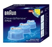 Braun Pack de 3 recharges de liquide nettoyant pour système Clean & Renew - CCR3 G