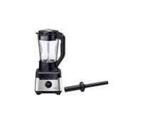 Braun PowerBlend 7 JB7550BK Mixeur avec récipient triangulaire en verre, 10 vitesses + fonction pulsation, lame PrecisionCrush, programme de nettoyage, presse-purée et bouteille de 600 ml, 1400 W