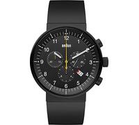 Braun Prestige Chronograph Montre Homme Analogique Quartz avec Bracelet Caoutchouc BN0095BKBKBKG