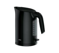 Braun WK 3110 BK Bouilloire | Capacité 1,7 l | 3000 W | Système de cuisson rapide | Filtre anti-calcaire amovible | Grand indicateur de niveau d'eau | Sans BPA | Noir