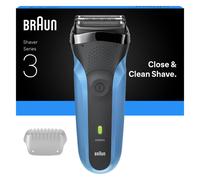 Braun Rasoir électrique Series 3 (310s) - Autonomie 30 min - Charge rapide 5 min - Bleu et noir