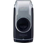 Braun MobileShave M90 Bleu, Argent