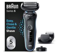 BRAUN Rasoir Electrique Homme Series 5 51-M4500cs, Etanche, 3 Lames Flexibles Pour Raser Doucement Le Visage et La Barbe, Coffret De Rasage Avec Tondeuse A Barbe Et Brosse De Nettoyage