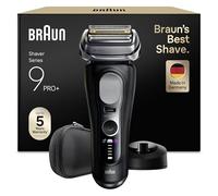 BRAUN Rasoir Electrique Homme Series 9+ PRO 9610SI Noir, Etanche, Lames De Précision Ultra-Fines Et Tondeuse Pro Trimmer Pour Bien Raser La Barbe, Coffret Rasage Avec Etui De Voyage