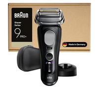 BRAUN Rasoir Electrique Homme Series 9+ PRO 9610SI Noir, Etanche, Lames De Précision Ultra-Fines Et Tondeuse Pro Trimmer Pour Bien Raser La Barbe, Coffret Rasage Avec Etui De Voyage