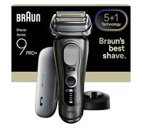 Braun Rasoir Electrique Homme Series 9+ PRO 9625S Graphite, Etanche, Lames De Précision Ultra-Fines Et Tondeuse Pro Trimmer Pour Bien Raser La Barbe, Coffret Rasage Avec Station De Nettoyage Et Etui