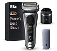 Braun Rasoir Electrique Hommes Series 9 PRO+ 9577cc, Etanche, Lame ProLift, Tondeuse Pro Trimmer Pour Rasage De Précision, Kit Barbe Homme Avec 5 Eléments De Rasage, Coffret Station De Nettoyage, Etui