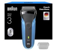 Braun Rasoir électrique Series 3 (310s) - Autonomie 30 min - Charge rapide 5 min - Bleu et noir
