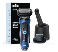 Braun Rasoir électrique pour homme, Series 6 6172cc, rasage humide et sec, modes de rasage turbo et doux, rasoir en aluminium, bleu