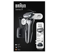 Braun - Rasoir Électrique Series 7 71-S7200cc - Avec Tondeuse De Précision & Centre SmartCare - Argent
