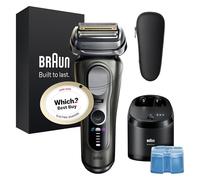 Braun Rasoir électrique Series 9 PRO+, lames de précision ultra fines 5+1, Pro SensoAdapt, jusqu'à 60 min, SmartCare Center 6 en 1, rasoir humide et sec pour homme, 9665CCE, graphite