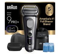 Braun Rasoir électrique Series 9 PRO+, Pro SensoAdapt, SmartCare Center 6 en 1, 9697CC, argent