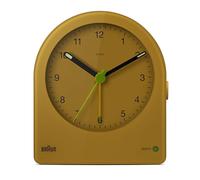 Braun Réveil analogique Classique avec répétition (Fonction Snooze) et rétroéclairage continu, Mouvement Silencieux à Quartz, bip de l’Alarme en Crescendo, modèle BC22Y Jaune