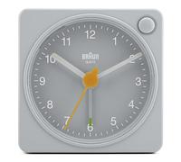 Braun Réveil analogique Classique avec répétition (Fonction Snooze) et rétroéclairage, Mouvement Silencieux à Quartz, bip de l’Alarme en Crescendo, modèle BC02XG Gris.