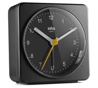 Braun Réveil Analogique Classique Bc03 - Entièrement Noir - L 7,8 Cm X H BC03B
