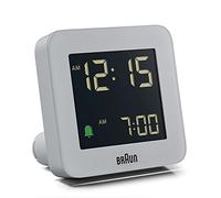 Braun Réveil numérique avec répétition (Fonction Snooze), écran LCD négatif, réglage Rapide, bip de l’Alarme en Crescendo, modèle BC09G Gris.