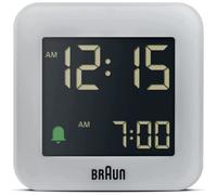 Braun Réveil numérique de Voyage avec répétition (Fonction Snooze), écran LCD négatif, réglage Rapide, bip de l’Alarme en Crescendo, modèle BC08G Gris.