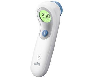 Braun Sensian 5 Thermomètre frontal sans contact | Guide de positionnement | Écran numérique avec code couleur | Convient aux bébés et aux enfants | Marque #1 auprès des médecins(1) | BNT300