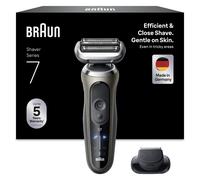 Braun Série 7 72-C1200s Rasoir à grille - 1 pièce - Technologie AutoSense - Utilisation sur peau sèche ou humide - Tondeuse de précision