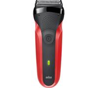 Braun Series 3 300s Rasoir à grille Tondeuse Noir, Rouge